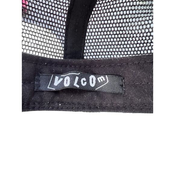Vintage Volcom Mesh Cap Hat Black Strip Front Purple Logo - Picture 10 of 10